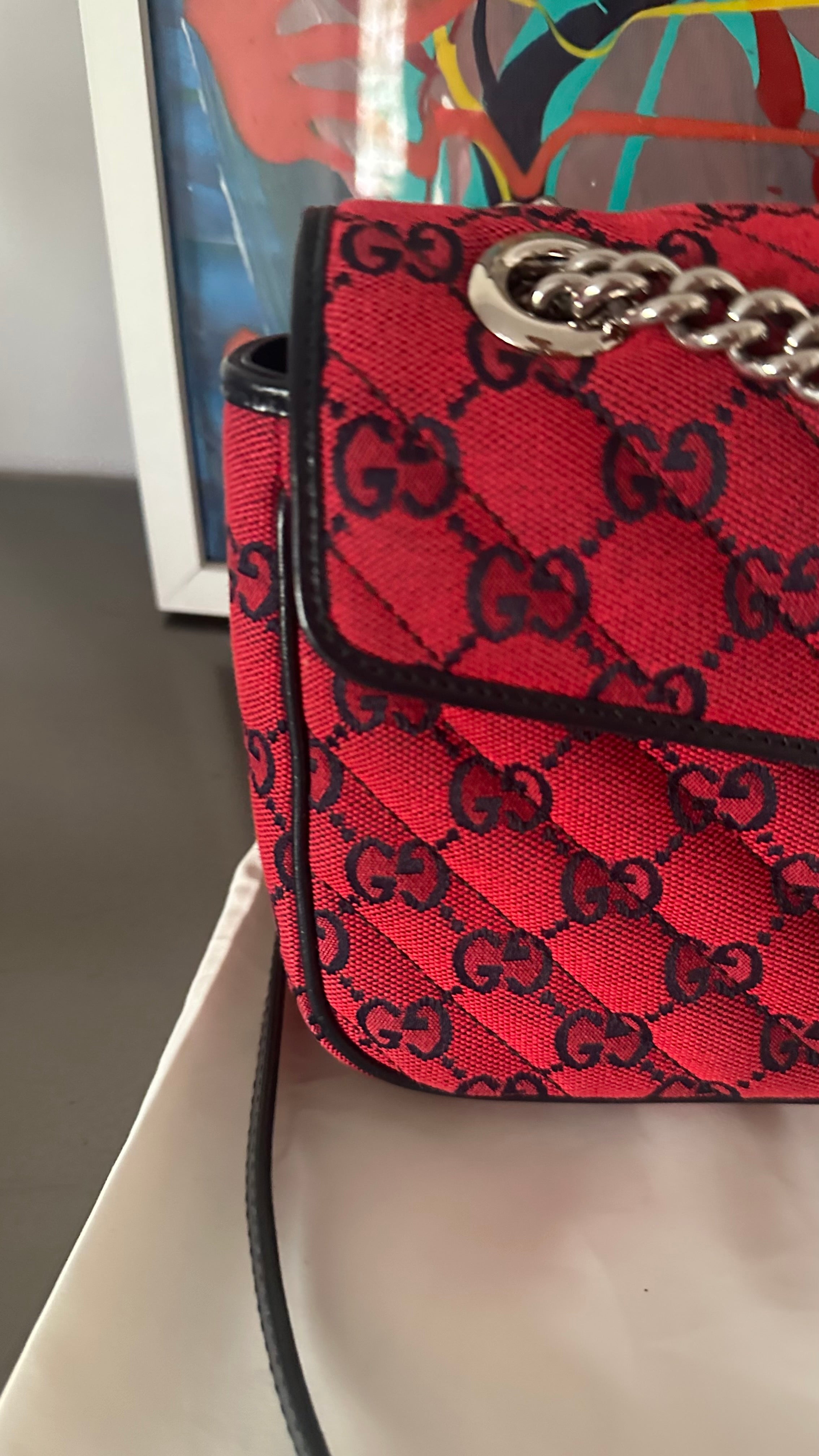 Gucci GG Marmont 25 – GG Canvas Rosso