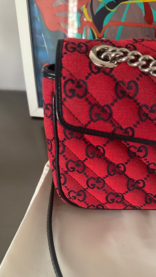 Gucci GG Marmont 25 – GG Canvas Rosso