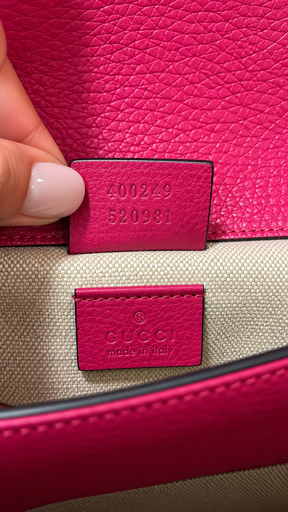 Gucci Dionysus Guccify in pelle rosa