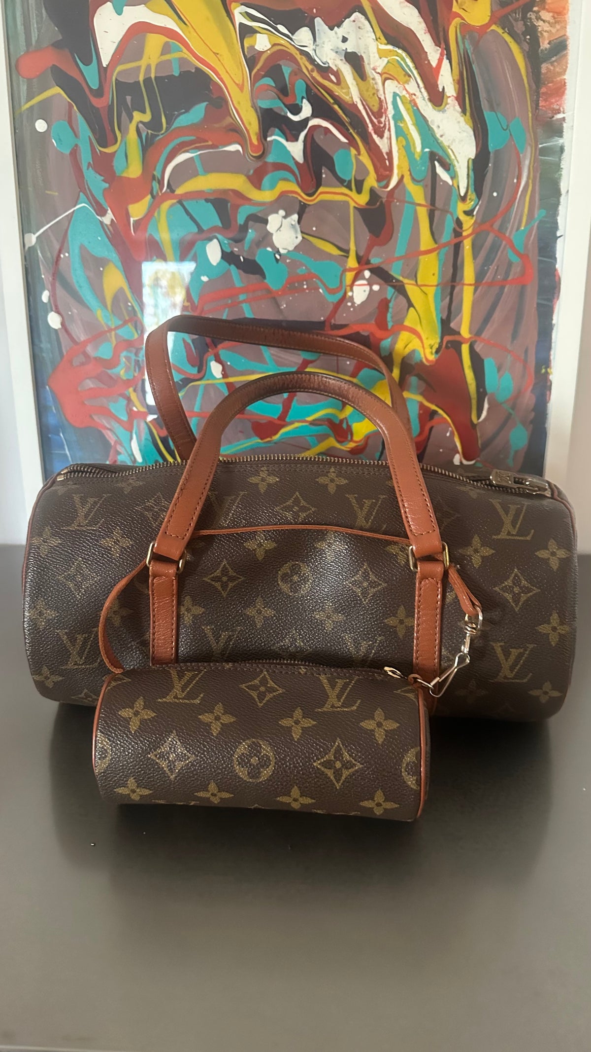 Louis Vuitton Papillon 30 Monogram con mini pochett