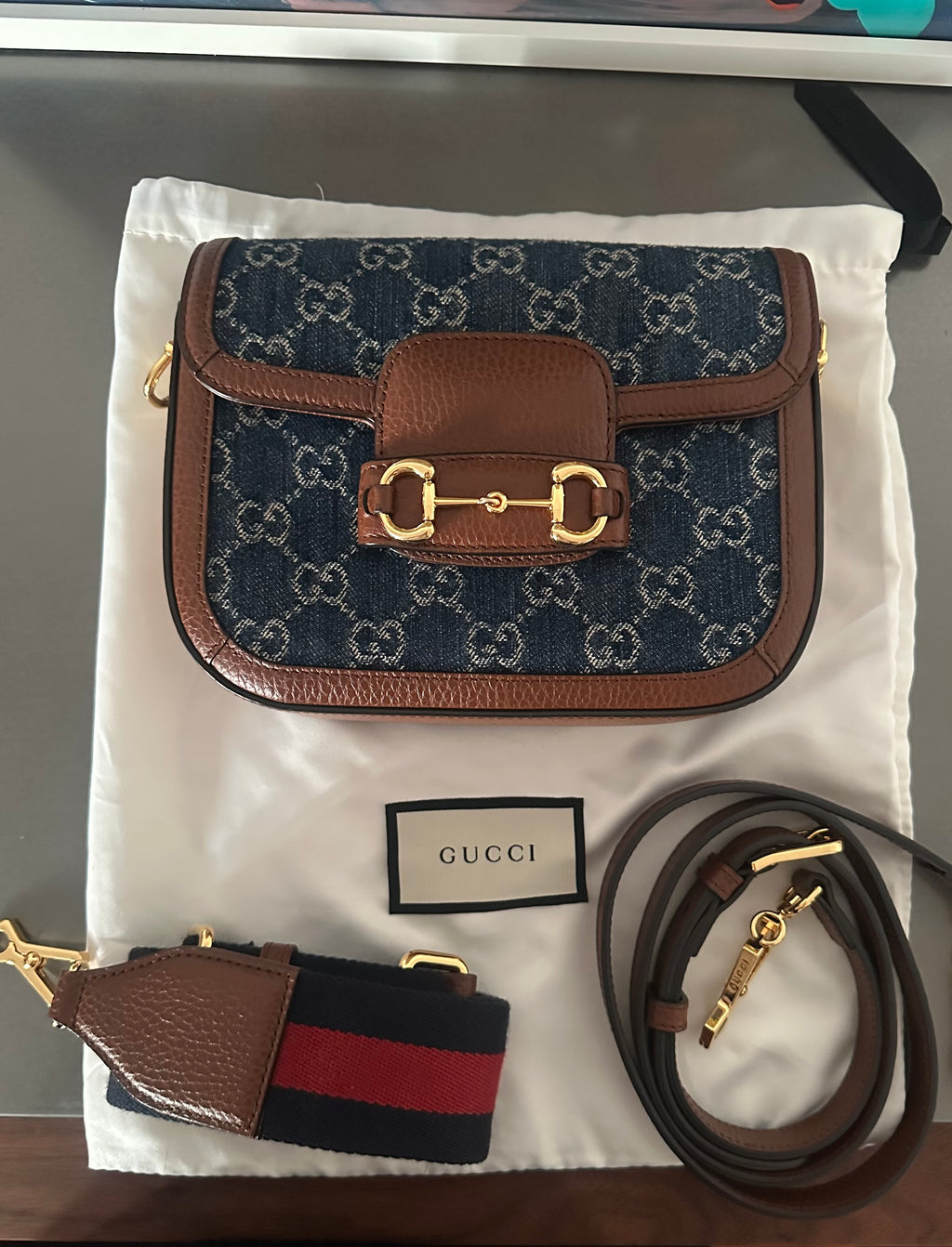 Gucci Horsebit 1955 – GG Denim Blu