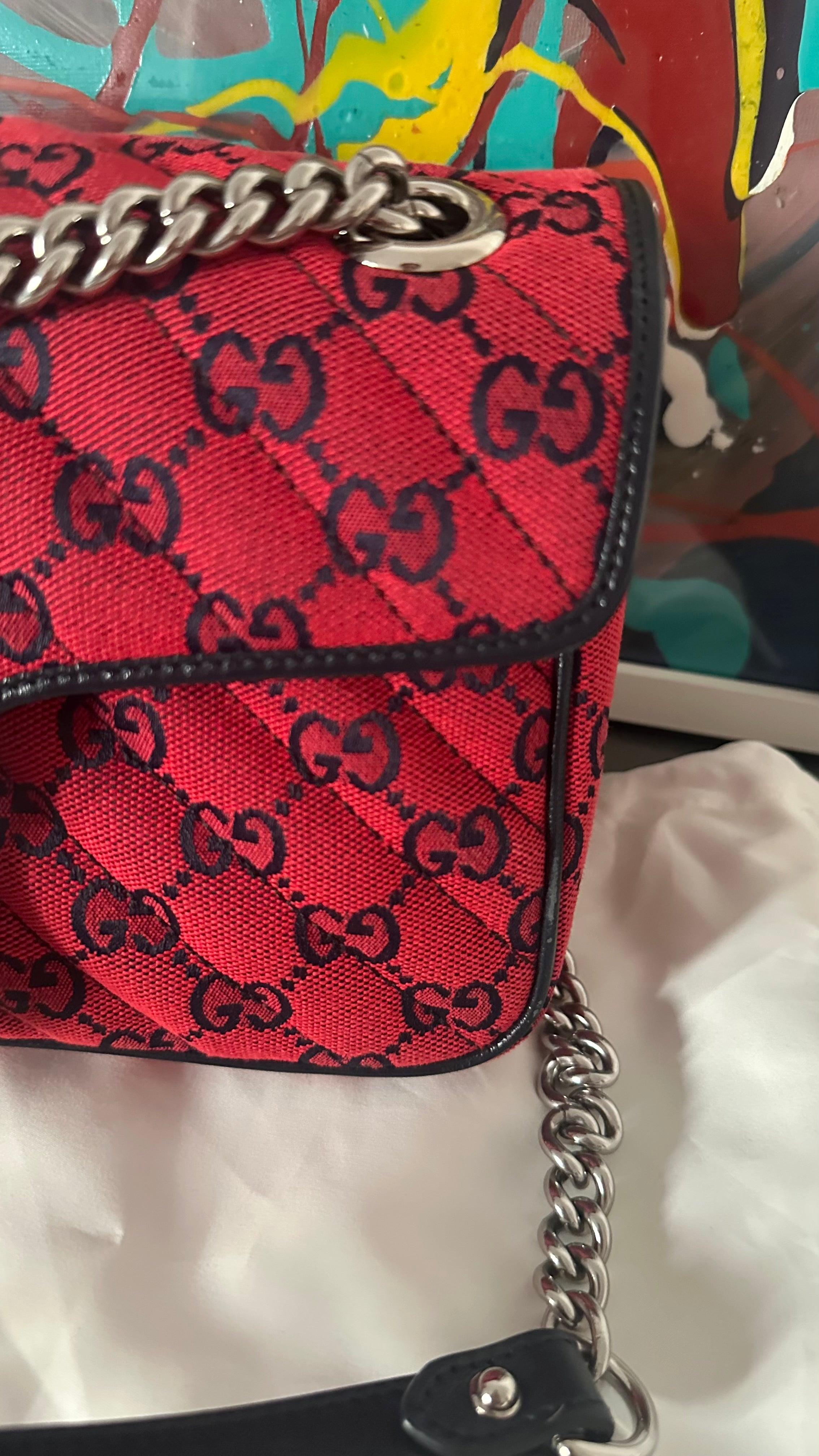 Gucci GG Marmont 25 – GG Canvas Rosso