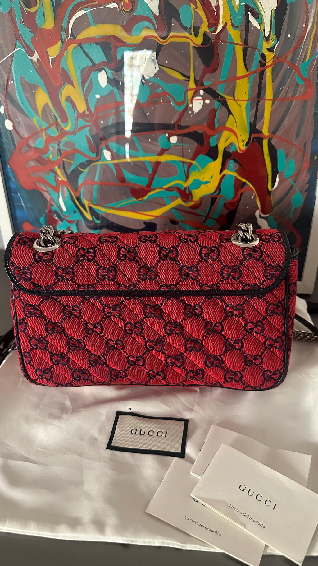 Gucci GG Marmont 25 – GG Canvas Rosso