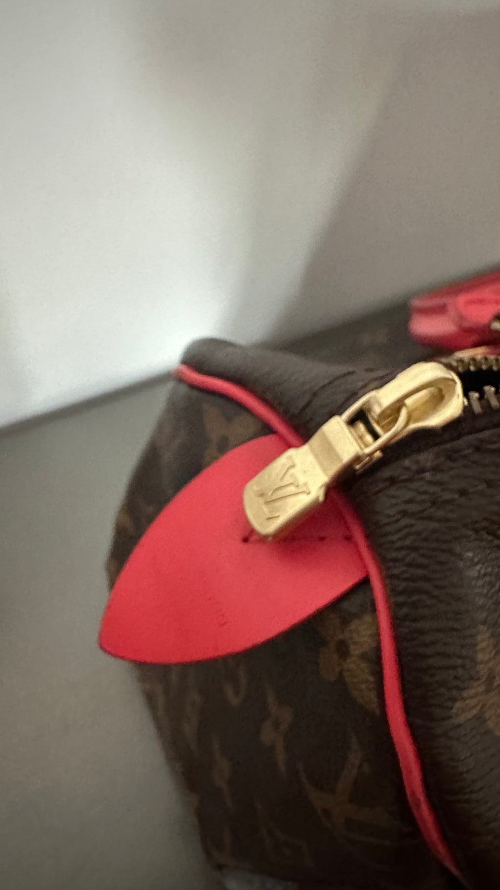 Louis Vuitton Monogram Totem Speedy 30 in the limited-edition "Flamingo"