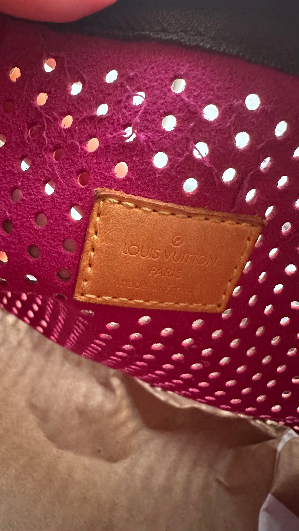 Louis Vuitton Speedy 30 Monogram Perforated Fuchsia